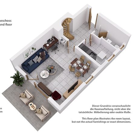Moderne Maisonette Mit Garten Unterschleissheim Exterior foto