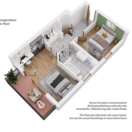Moderne Maisonette Mit Garten Unterschleissheim Exterior foto