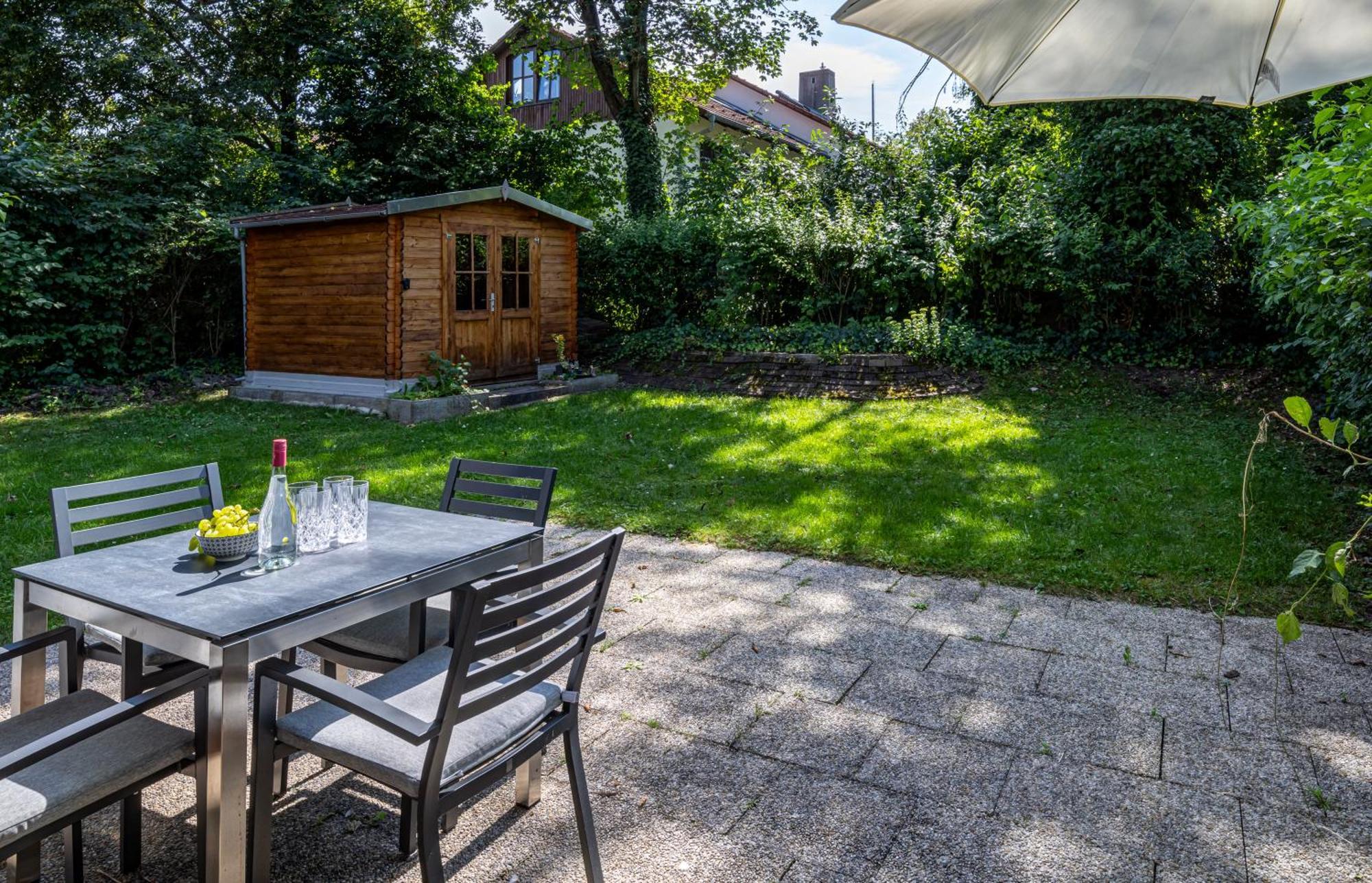 Moderne Maisonette Mit Garten Unterschleissheim Exterior foto
